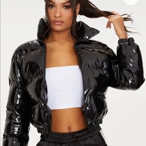 PrettyLittleThing High Shine Puffer Jacket